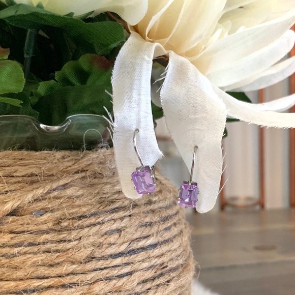 Jewelry - 5/$25 Purple Rhinestone Earrings